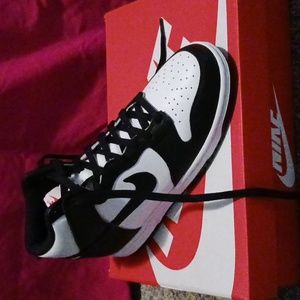 Women's Nike Dunk High "Panda/Black White"